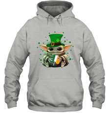 Baby Yoda Hug St Patrick's Day Hoodie - nikotee