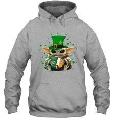 Baby Yoda Hug St Patrick's Day Hoodie - nikotee