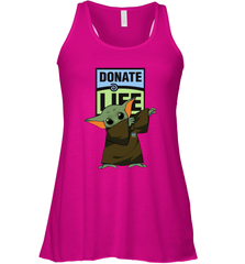 Baby Yoda Dabbing Donate Life Racerback Tank - nikotee