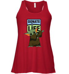 Baby Yoda Dabbing Donate Life Racerback Tank - nikotee
