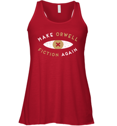Make Orwell Fiction Again Recon Eye Racerback Tank - nikotee