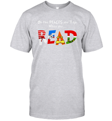 Oh the places you'll go when you read Dr Seuss Grinch Men's T-Shirt - nikotee