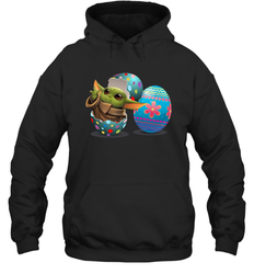 Easter Eggs Baby Yoda Hoodie - nikotee