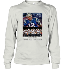 New England Patriots 12 2000 2020 Thank You Tom Brady Long Sleeve T-Shirt - nikotee