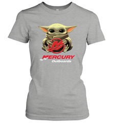 Baby Yoda Hug Mercury Outboards Women's T-Shirt - nikotee