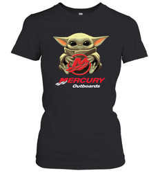 Baby Yoda Hug Mercury Outboards Women's T-Shirt - nikotee