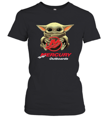 Baby Yoda Hug Mercury Outboards Women's T-Shirt - nikotee