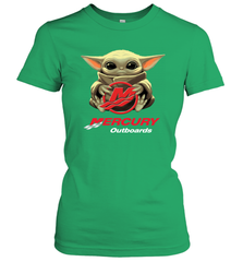Baby Yoda Hug Mercury Outboards Women's T-Shirt - nikotee