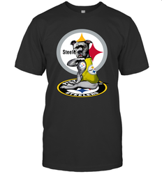 Pitbull Rottweiler I Love Pittsburgh Steelers Men's T-Shirt - nikotee
