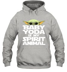 Baby Yoda Is My Spirit Animal Hoodie - nikotee