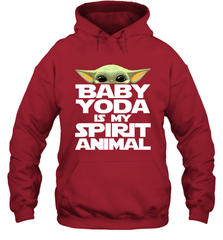 Baby Yoda Is My Spirit Animal Hoodie - nikotee