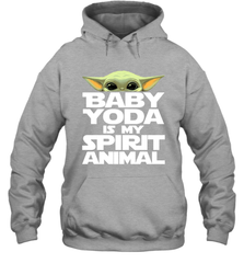 Baby Yoda Is My Spirit Animal Hoodie - nikotee
