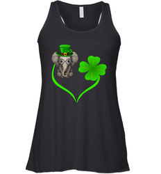 Elephant irish heart st patrick's day Racerback Tank - nikotee