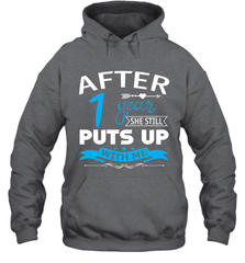 1st Wedding Anniversary Shirt For Husband Hoodie - nikotee