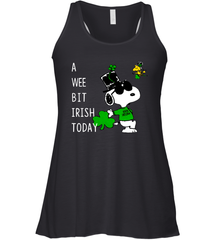 Snoopy A Wee Bit Irish Today Racerback Tank - nikotee
