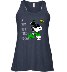 Snoopy A Wee Bit Irish Today Racerback Tank - nikotee