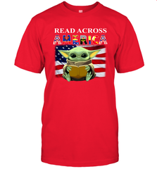 Baby Yoda Read Across America Men's T-Shirt - nikotee