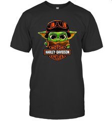 Star Wars Baby Yoda Motor Harley Davidson Cycles Men's T-Shirt - nikotee