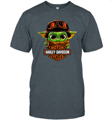 Star Wars Baby Yoda Motor Harley Davidson Cycles Men's T-Shirt - nikotee