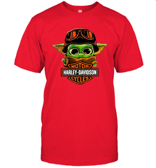 Star Wars Baby Yoda Motor Harley Davidson Cycles Men's T-Shirt - nikotee