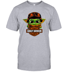 Star Wars Baby Yoda Motor Harley Davidson Cycles Men's T-Shirt - nikotee