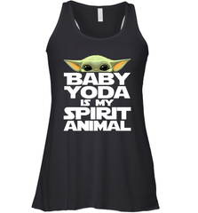 Baby Yoda Is My Spirit Animal Racerback Tank - nikotee