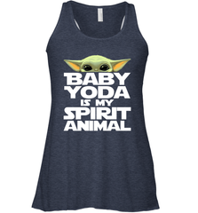 Baby Yoda Is My Spirit Animal Racerback Tank - nikotee