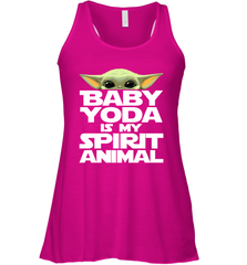Baby Yoda Is My Spirit Animal Racerback Tank - nikotee