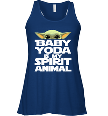 Baby Yoda Is My Spirit Animal Racerback Tank - nikotee