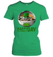 Baby Yoda Happy St Patrick's Day Women's T-Shirt - nikotee