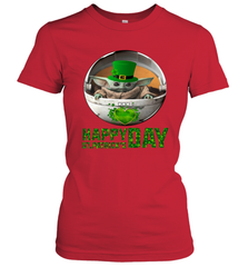 Baby Yoda Happy St Patrick's Day Women's T-Shirt - nikotee