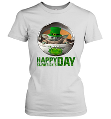Baby Yoda Happy St Patrick's Day Women's T-Shirt - nikotee
