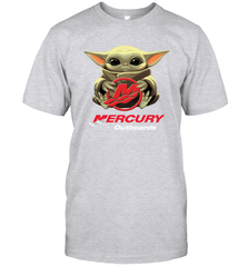 Baby Yoda Hug Mercury Outboards Men's T-Shirt - nikotee