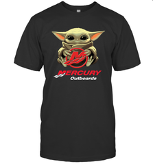 Baby Yoda Hug Mercury Outboards Men's T-Shirt - nikotee