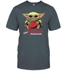 Baby Yoda Hug Mercury Outboards Men's T-Shirt - nikotee