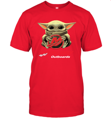 Baby Yoda Hug Mercury Outboards Men's T-Shirt - nikotee
