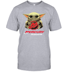 Baby Yoda Hug Mercury Outboards Men's T-Shirt - nikotee