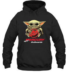 Baby Yoda Hug Mercury Outboards Hoodie - nikotee