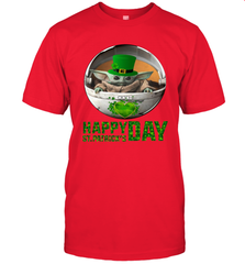 Baby Yoda Happy St Patrick's Day Men's T-Shirt - nikotee