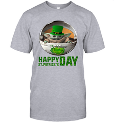 Baby Yoda Happy St Patrick's Day Men's T-Shirt - nikotee