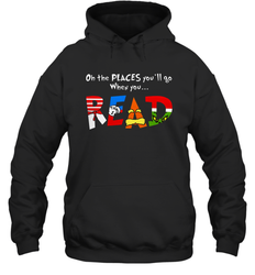 Oh the places you'll go when you read Dr Seuss Grinch Hoodie - nikotee