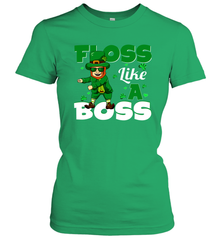St Patrick's day Leprechaun floss like a boss Women's T-Shirt - nikotee