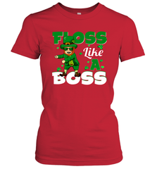 St Patrick's day Leprechaun floss like a boss Women's T-Shirt - nikotee